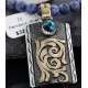 .925 Sterling Silver and 12kt Gold Filled Handmade Certified Authentic Navajo Turquoise Native American Necklace 390743291757 .925 Sterling Silver and 12kt Gold Filled Handmade Certified Authentic Navajo Turquoise Native American Necklace 390743291757