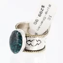 .925 Sterling Silver and 12kt Gold Filled Handmade Certified Authentic Navajo Turquoise Native American Ring  371006961937