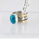 .925 Sterling Silver and 12kt Gold Filled Handmade Certified Authentic Navajo Turquoise Native American Ring 371008900708 .925 Sterling Silver and 12kt Gold Filled Handmade Certified Authentic Navajo Turquoise Native American Ring 371008900708
