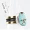 .925 Sterling Silver and 12kt Gold Filled HANDMADE Certified Authentic Navajo Turquoise Native American Ring  371104938823