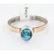 .925 Sterling Silver and 12kt Gold Filled Handmade Certified Authentic Navajo Turquoise Native American Ring  390792701024