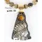 .925 Sterling Silver and 12kt Gold Filled Handmade Chief Head Certified Authentic Navajo Tigers Eye Native American Necklace 390824567655