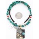 .925 Sterling Silver and 12kt Gold Filled Handmade Chief HEAD Certified Authentic Navajo Turquoise Native American Necklace 371044617005