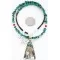 .925 Sterling Silver and 12kt Gold Filled Handmade Chief Head Certified Authentic Navajo Turquoise Native American Necklace 390820016316 .925 Sterling Silver and 12kt Gold Filled Handmade Chief Head Certified Authentic Navajo Turquoise Native American Necklace 390820016316