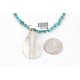 .925 Sterling Silver and 12kt Gold Filled Handmade CIRCLE Certified Authentic Navajo Turquoise Native American Necklace 390820760853