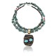 .925 Sterling Silver and 12kt Gold Filled Handmade CIRCLE Certified Authentic Navajo Turquoise Native American Necklace 390823924450 .925 Sterling Silver and 12kt Gold Filled Handmade CIRCLE Certified Authentic Navajo Turquoise Native American Necklace 390823924450