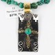 .925 Sterling Silver and 12kt Gold Filled Handmade CROSS Certified Authentic Navajo Turquoise Native American Necklace 370994193007