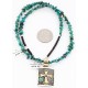 .925 Sterling Silver and 12kt Gold Filled Handmade Cross Certified Authentic Navajo Turquoise Native American Necklace 371034485514