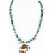 .925 Sterling Silver and 12kt Gold Filled Handmade ELK Certified Authentic Navajo CORAL and Turquoise Native American Necklace 390829370064 .925 Sterling Silver and 12kt Gold Filled Handmade ELK Certified Authentic Navajo CORAL and Turquoise Native American Necklace 390829370064