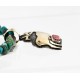 .925 Sterling Silver and 12kt Gold Filled Handmade ELK Certified Authentic Navajo CORAL and Turquoise Native American Necklace 390829370064 .925 Sterling Silver and 12kt Gold Filled Handmade ELK Certified Authentic Navajo CORAL and Turquoise Native American Necklace 390829370064