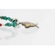 .925 Sterling Silver and 12kt Gold Filled Handmade ELK Certified Authentic Navajo Turquoise Native American Necklace 390816870628