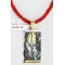 .925 Sterling Silver and 12kt Gold Filled HANDMADE Feather Certified Authentic Navajo Turquoise and Coral Native American Necklace 371102900292