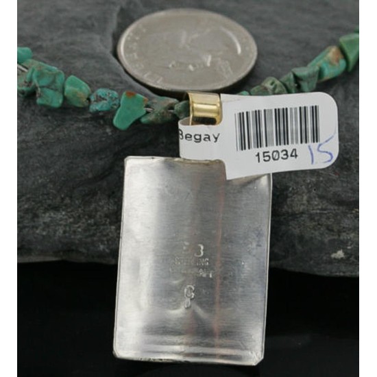 .925 Sterling Silver and 12kt Gold Filled Handmade FLOWER Certified Authentic Navajo Native American Necklace 370924167930 .925 Sterling Silver and 12kt Gold Filled Handmade FLOWER Certified Authentic Navajo Native American Necklace 370924167930