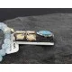 .925 Sterling Silver and 12kt Gold Filled Handmade FLOWER Certified Authentic Navajo Turquoise Native American Necklace 390738938158 .925 Sterling Silver and 12kt Gold Filled Handmade FLOWER Certified Authentic Navajo Turquoise Native American Necklace 390738938158