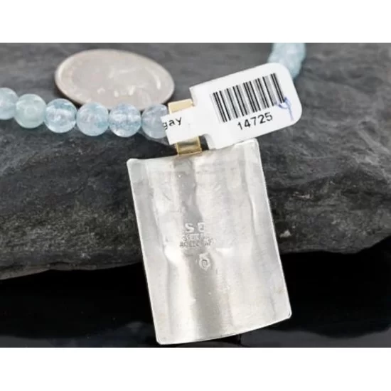 .925 Sterling Silver and 12kt Gold Filled Handmade FLOWER Certified Authentic Navajo Turquoise Native American Necklace 390738938158 .925 Sterling Silver and 12kt Gold Filled Handmade FLOWER Certified Authentic Navajo Turquoise Native American Necklace 390738938158
