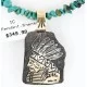 .925 Sterling Silver and 12kt Gold Filled Handmade INDIAN Certified Authentic Navajo Turquoise Native American Necklace 390824811801 .925 Sterling Silver and 12kt Gold Filled Handmade INDIAN Certified Authentic Navajo Turquoise Native American Necklace 390824811801
