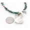 .925 Sterling Silver and 12kt Gold Filled Handmade INDIAN Certified Authentic Navajo Turquoise Native American Necklace 390840253671 .925 Sterling Silver and 12kt Gold Filled Handmade INDIAN Certified Authentic Navajo Turquoise Native American Necklace 390840253671