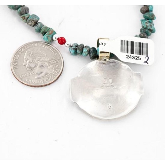 .925 Sterling Silver and 12kt Gold Filled Handmade KACHINA Certified Authentic Navajo Spiny Oyster Native American Necklace 371050081167 .925 Sterling Silver and 12kt Gold Filled Handmade KACHINA Certified Authentic Navajo Spiny Oyster Native American Necklace 371050081167