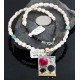 .925 Sterling Silver and 12kt Gold Filled HANDMADE MULTICOLOR Certified Authentic Navajo White Howlite Native American Necklace 390887031367