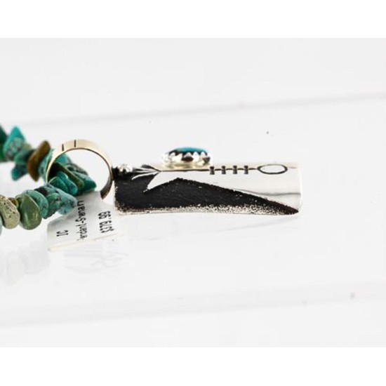 .925 Sterling Silver and 12kt Gold Filled Handmade TEEPEE Certified Authentic Navajo Turquoise Native American Necklace 390823878558 .925 Sterling Silver and 12kt Gold Filled Handmade TEEPEE Certified Authentic Navajo Turquoise Native American Necklace 390823878558