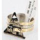 .925 Sterling Silver and 12kt Gold Filled HandmadeORYTELLER Certified Authentic Navajo Turquoise Native American Ring  371013501894