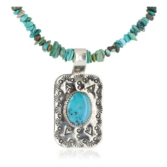 .925 Sterling Silver and Nickel Certified Authentic Handmade Navajo Natural Turquoise Coral Native American Necklace 12810-2-1601 .925 Sterling Silver and Nickel Certified Authentic Handmade Navajo Natural Turquoise Coral Native American Necklace 12810-2-1601