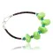 .925 Sterling Silver Certified Authentic Navajo Native American Natural Turquoise Gaspeite Link Bracelet 370991361925