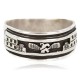 .925 Sterling Silver Certified Authentic Hopi Native American Ring Size 8 18310-3