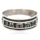 .925 Sterling Silver Certified Authentic Hopi Story Teller Native American Ring Size 13 18306-1