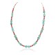 .925 Sterling Silver Certified Authentic Navajo Coral Natural Turquoise Native American Necklace 1579-14 .925 Sterling Silver Certified Authentic Navajo Coral Natural Turquoise Native American Necklace 1579-14