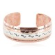 .925 Sterling Silver Certified Authentic Navajo Handmade Native American Pure Copper Bracelet 13055-4 .925 Sterling Silver Certified Authentic Navajo Handmade Native American Pure Copper Bracelet 13055-4