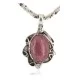 .925 Sterling Silver Certified Authentic Navajo Natural Charoite Native American Necklace 12908-9 .925 Sterling Silver Certified Authentic Navajo Natural Charoite Native American Necklace 12908-9