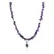 .925 Sterling Silver Certified Authentic Navajo Natural Turquoise Amethyst Native American Necklace 750232-1 .925 Sterling Silver Certified Authentic Navajo Natural Turquoise Amethyst Native American Necklace 750232-1