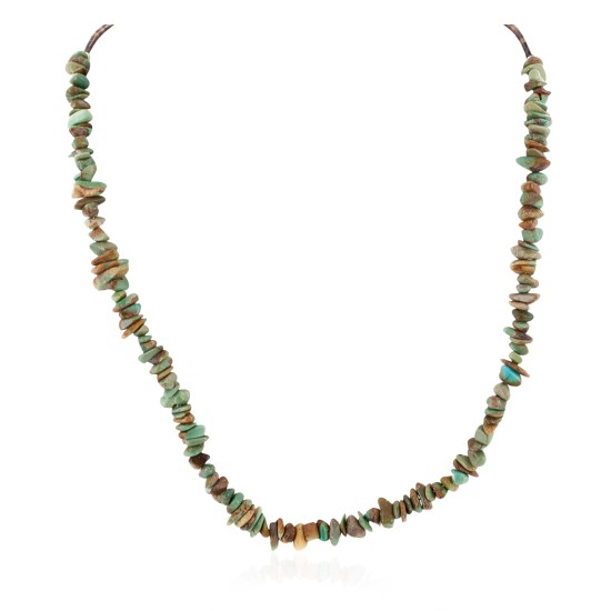 .925 Sterling Silver Certified Authentic Navajo Natural Turquoise Chain Native American Necklace 17067 .925 Sterling Silver Certified Authentic Navajo Natural Turquoise Chain Native American Necklace 17067