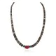 .925 Sterling Silver Certified Authentic Navajo Natural Turquoise Graduated Heishi Coral Native American Necklace 95004-10 .925 Sterling Silver Certified Authentic Navajo Natural Turquoise Graduated Heishi Coral Native American Necklace 95004-10
