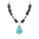 .925 Sterling Silver Certified Authentic Navajo Natural Turquoise Hematite Jasper Native American Necklace 25338-7 .925 Sterling Silver Certified Authentic Navajo Natural Turquoise Hematite Jasper Native American Necklace 25338-7