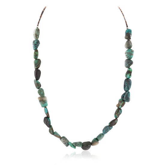 .925 Sterling Silver Certified Authentic Navajo Natural Turquoise Native American Necklace 1579-12 .925 Sterling Silver Certified Authentic Navajo Natural Turquoise Native American Necklace 1579-12