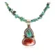 .925 Sterling Silver Certified Authentic Navajo Natural Turquoise Spiny Oyster Black Onyx Native American Necklace 15018-5-15781 .925 Sterling Silver Certified Authentic Navajo Natural Turquoise Spiny Oyster Black Onyx Native American Necklace 15018-5-15781