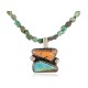 .925 Sterling Silver Certified Authentic Navajo Natural Turquoise Spiny Oyster Lapis Native American Necklace 14785-15781