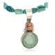 .925 Sterling Silver Certified Authentic Navajo Natural Turquoise Spiny Oyster Native American Necklace 14164-13-15781