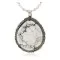 .925 Sterling Silver Certified Authentic Navajo Natural White Buffalo Native American Necklace 13070-15975-8