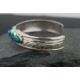 .925 Sterling Silver Handmade Certified Authentic Mountain Navajo Turquoise Native American Bracelet 371286869503