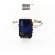 .925 Sterling Silver Handmade Certified Authentic Navajo Arrowhead Lapis Lazuli Native American Ring  390839618670