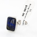 .925 Sterling Silver Handmade Certified Authentic Navajo Arrowhead Lapis Lazuli Native American Ring  390839618670