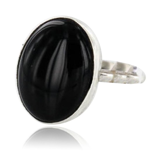.925 Sterling Silver Handmade Certified Authentic Navajo BLACK ONYX Native American Ring  371062818230