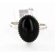 .925 Sterling Silver Handmade Certified Authentic Navajo Natural Black Onyx Native American Ring  390839428465