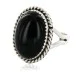 .925 Sterling Silver Handmade Certified Authentic Navajo Natural Black Onyx Oval Native American Ring 16998-2 .925 Sterling Silver Handmade Certified Authentic Navajo Natural Black Onyx Oval Native American Ring 16998-2