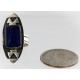 .925 Sterling Silver Handmade Certified Authentic Navajo Natural LAPIS Native American Ring  371068622470