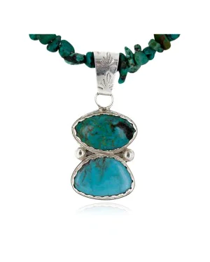 .925 Sterling Silver Handmade Certified Authentic Navajo Natural Turquoise Coral Native American Necklace 24411-6-16075-4 .925 Sterling Silver Handmade Certified Authentic Navajo Natural Turquoise Coral Native American Necklace 24411-6-16075-4