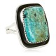 .925 Sterling Silver Handmade Certified Authentic Navajo Natural Turquoise Native American Ring  16999